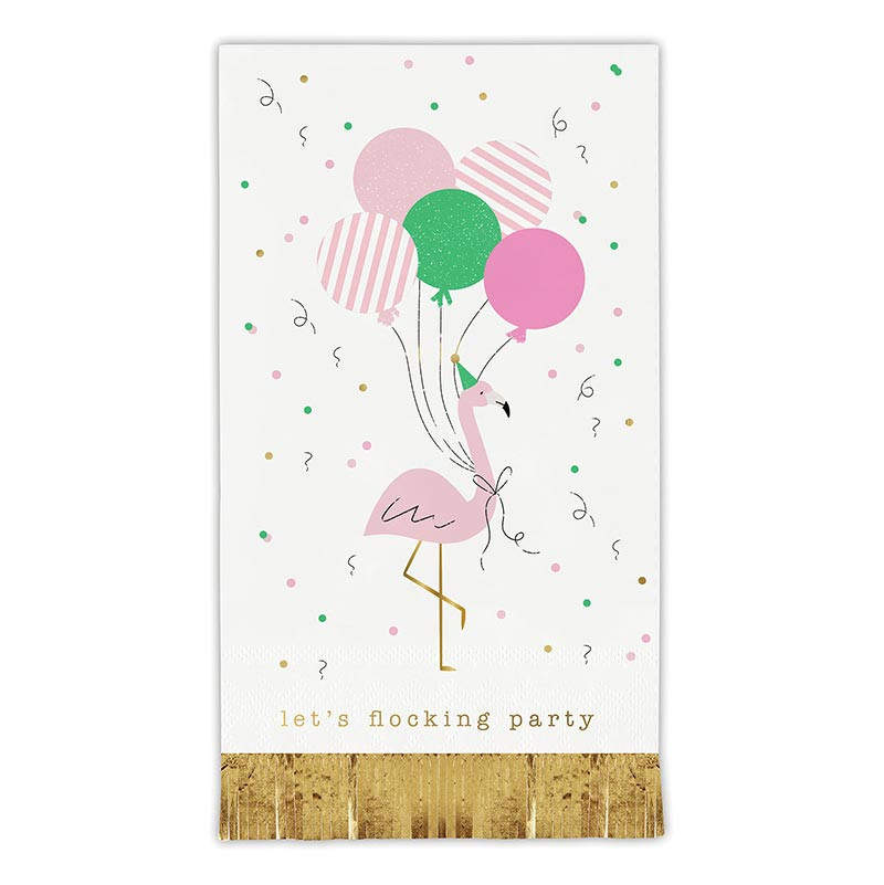 Slant Collections Foil Fringe Napkins