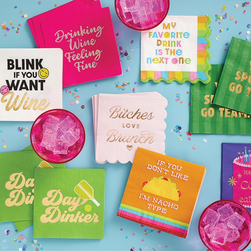 Slant Collections Beverage Napkins