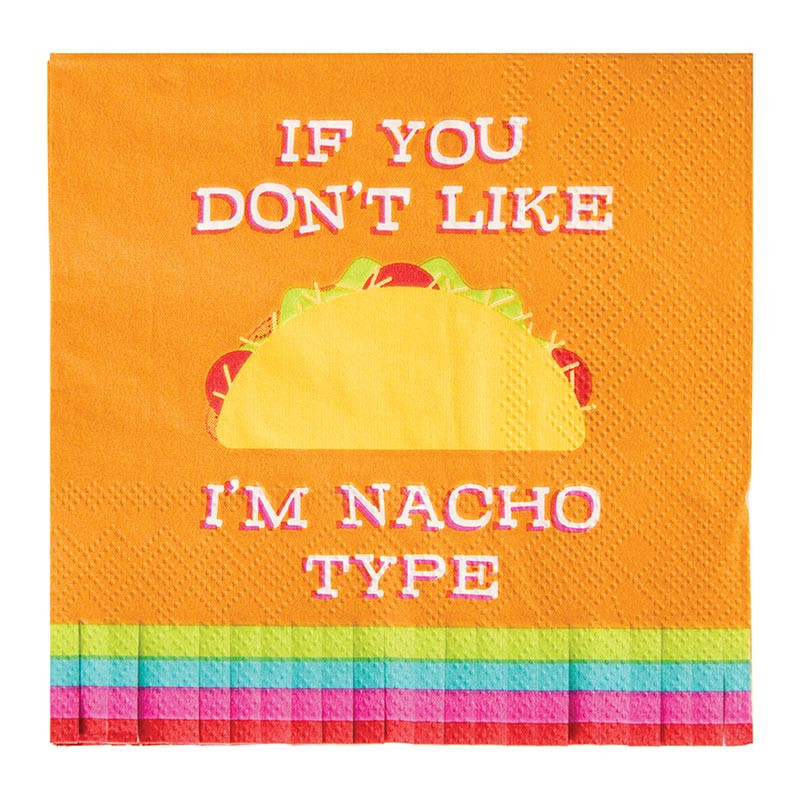 Beverage Napkins - Nacho Type