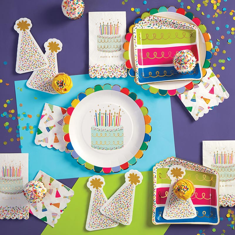 Slant Collections Birthday Beverage Napkins