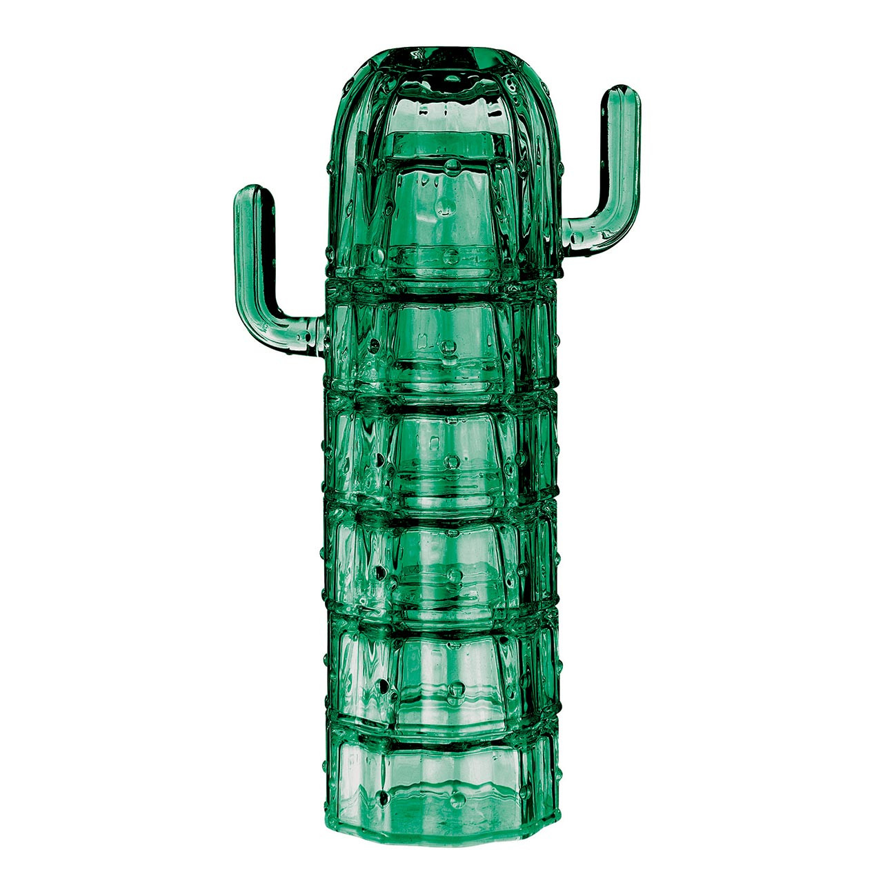 Cactus 360° Wine Bottle Drinking Glasses- Set of 2 (Green 12oz)