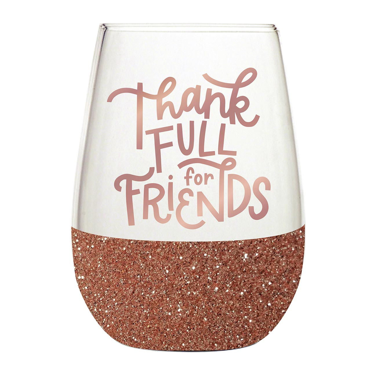 Wine Glass - Thankfull for Friends - Slant Collections