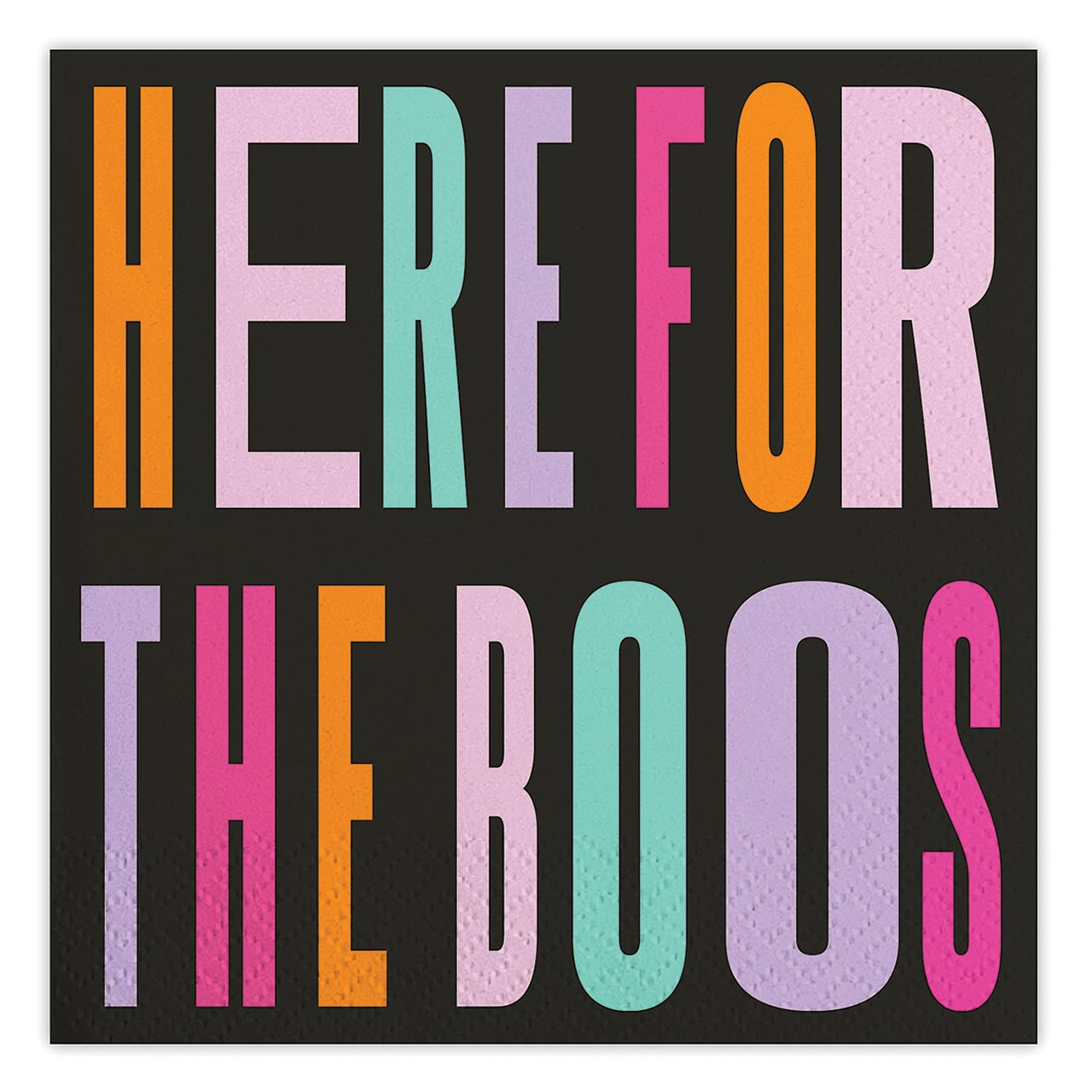 Hey Boo Beverage Napkin - Thumbnail 2