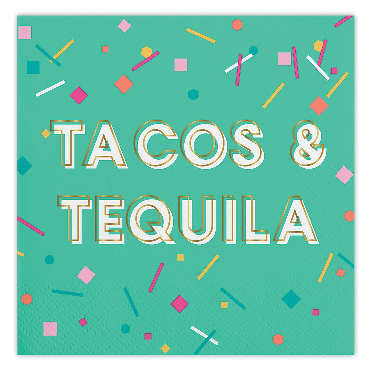 Slant Collections Tacos and Tequila Beverage Napkin - Thumbnail 3