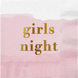 Foil Beverage Napkins - Girls Night Foil Beverage Napkins - Girls Night
