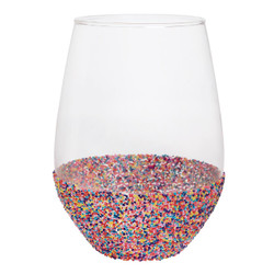 Jumbo Wine Glass - Sprinkle Dip