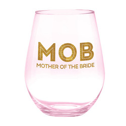 Jumbo Stemless Wine Glass - Mother of the Bride