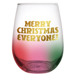 Thimblepress x Slant Stemless Wine Glass - Merry Xmas Everyone