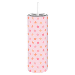 Stainless Steel Skinny Tumbler - Sip Stars