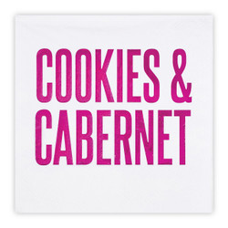 Beverage Napkins - Cookies and Cabernet