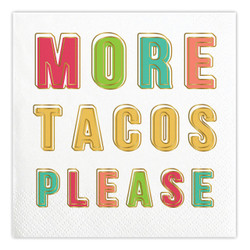 Foil Beverage Napkins - More Tacos Please