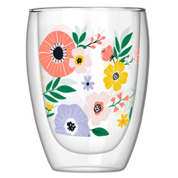 Double-Wall Glass - Floral