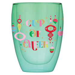 Double-Wall Stemless Glass - Cup of Cheer