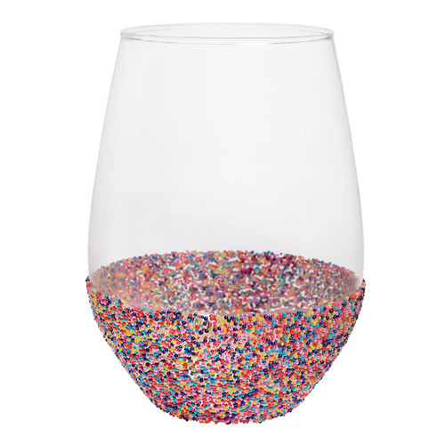 Jumbo Wine Glass - Sprinkle Dip