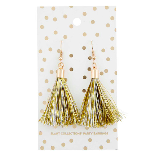 Party Earrings - Gold Dot