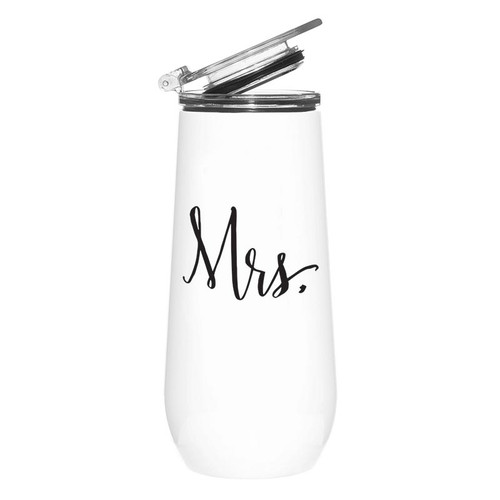 Stainless Steel Champagne Tumbler - Mrs