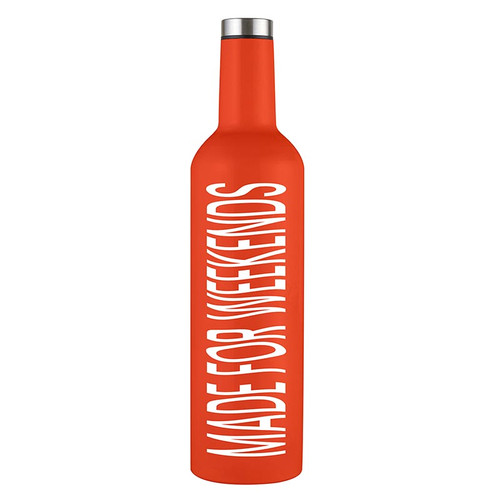 Stainless Steel Wine Bottle - Made for Weekends