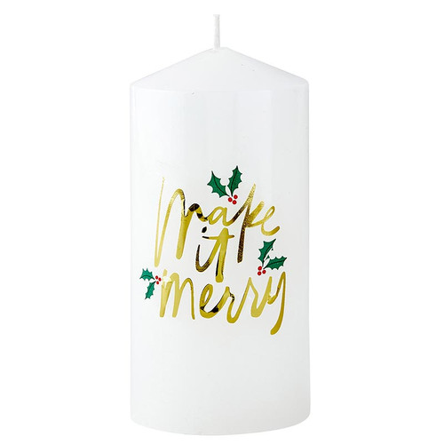 Pillar Candle - Make It Merry