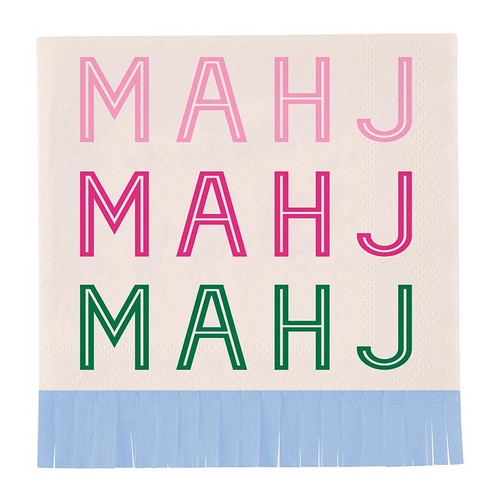 Fringe Beverage Napkins - Mahj Mahj Mahj - 20ct