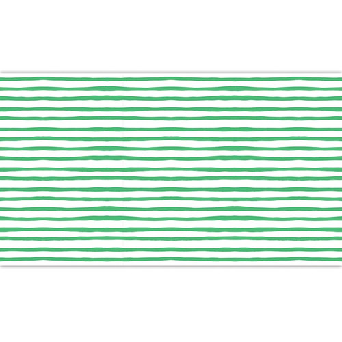 Paper Table Runner - Green Stripe