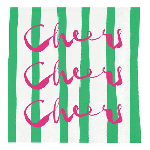Beverage Napkins - Cheers Cheers Cheers - 20ct