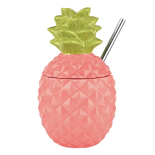 Ceramic Drink Cups - Pineapple Pink