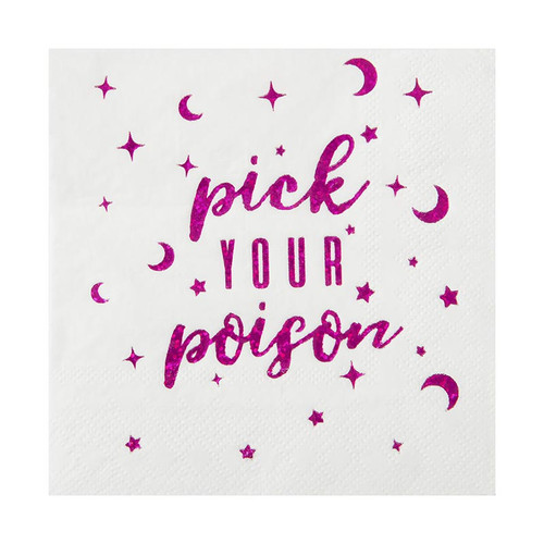 BEVERAGE NAPKINS - PICK YOUR POISON