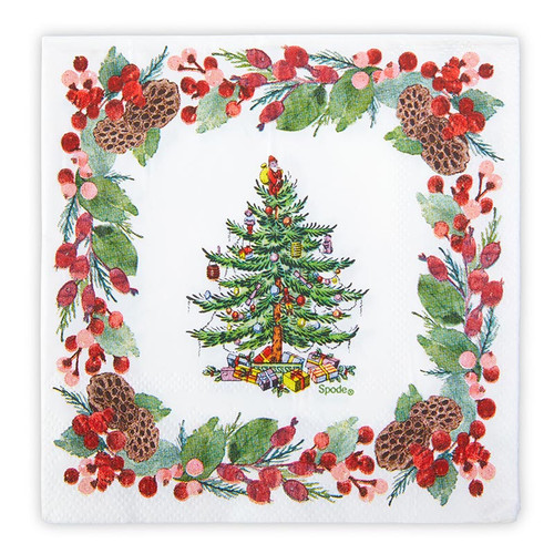 Beverage Napkins - Spode Pinecones