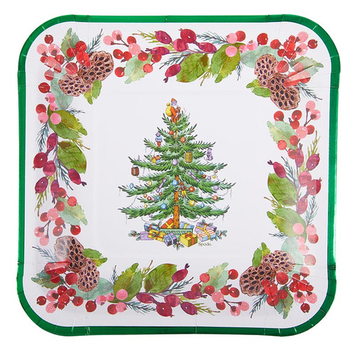 Paper Lunch  Plate - Spode Pinecones 