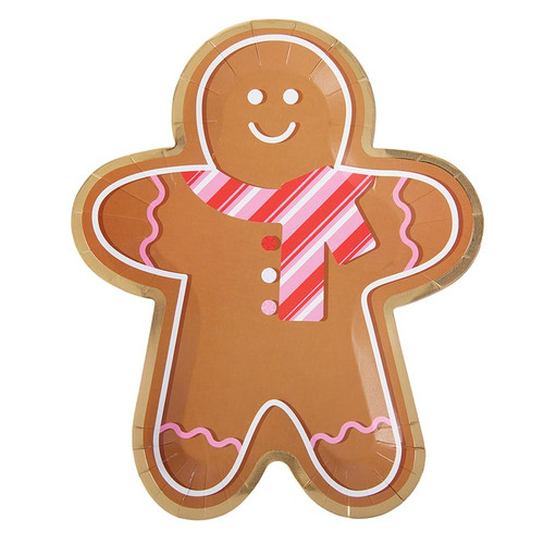 Paper Lunch Plate - Gingerbread