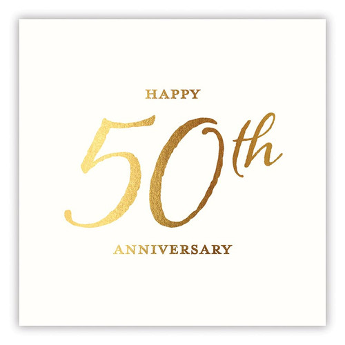 Beverage Napkins - 50th Anniversary