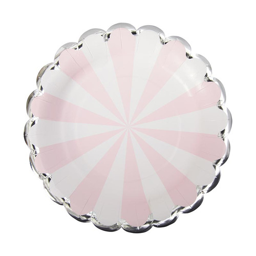 Paper Lunch Plate - White Pinwheel