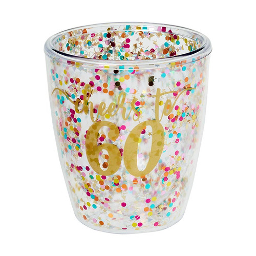 Double-Wall Wine Tumbler - Cheers to 60