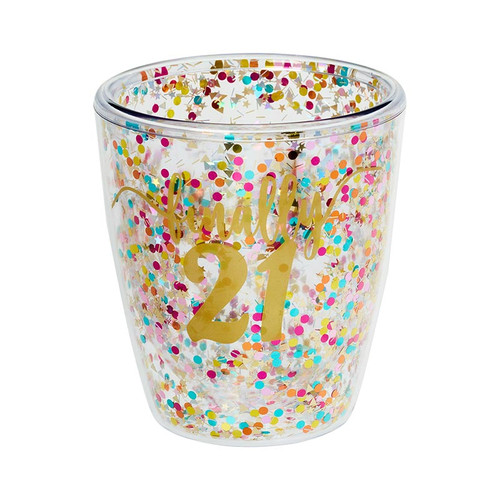 Double-Wall Wine Tumbler - Finally 21