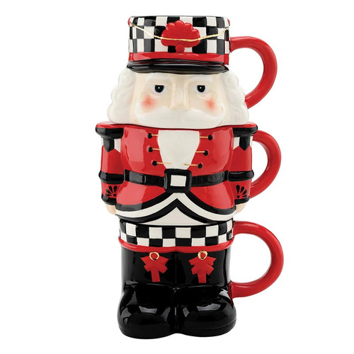 Ceramic Mug Stack - Nutcracker