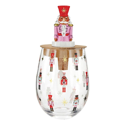 Nutcracker Wine Glass + Stopper