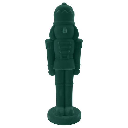 20.5" Flocked Nutcracker - Green