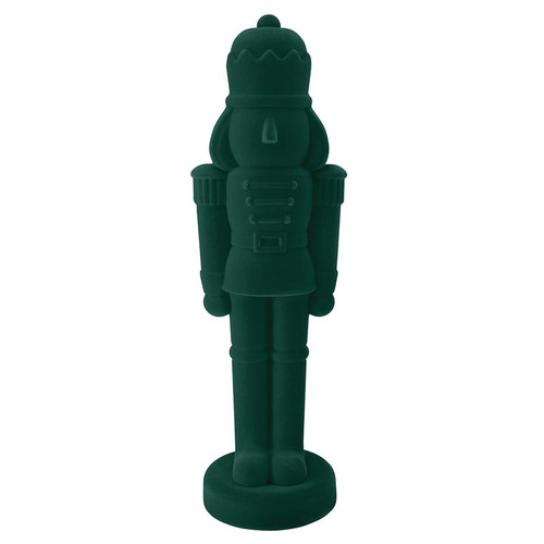 32" Flocked Nutcracker - Green