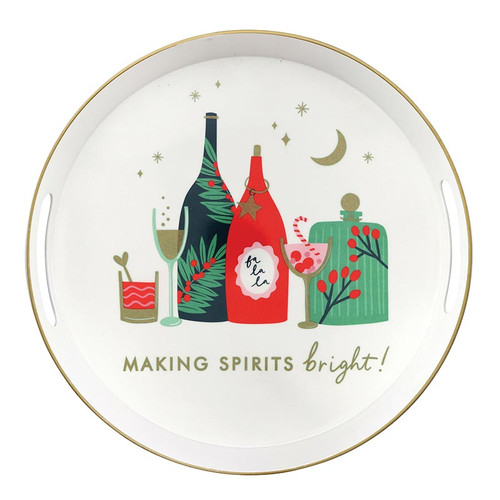 Melamine Bar Tray - Making Spirits Bright