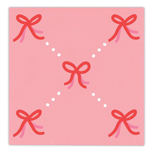 Beverage Napkins - Bows - 20ct