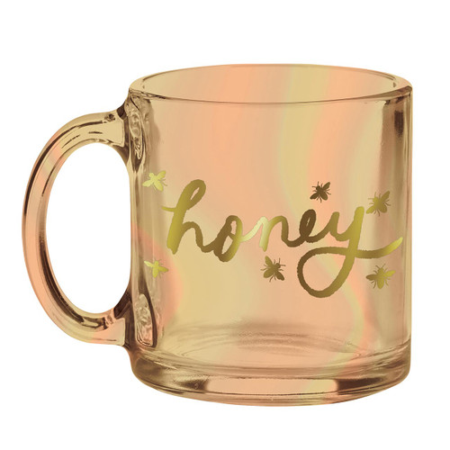 Single-Wall Glass Mug - Honey