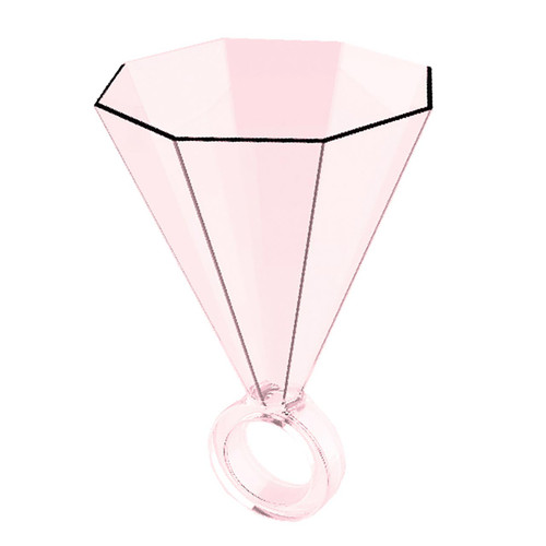 Ring Glass Shots - Light Pink Ring