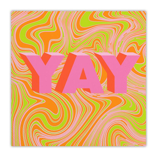 Beverage Napkins - Yay Swirl
