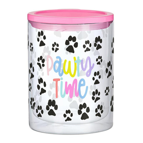 Double-Wall Short Tumbler - Pawty Time