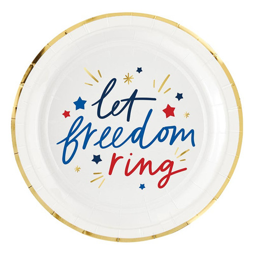 Foil Paper Plates - Freedom