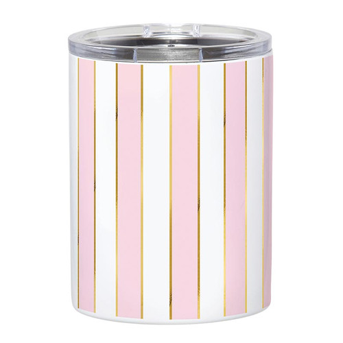 Stainless Steel Tumbler - Pink Stripe