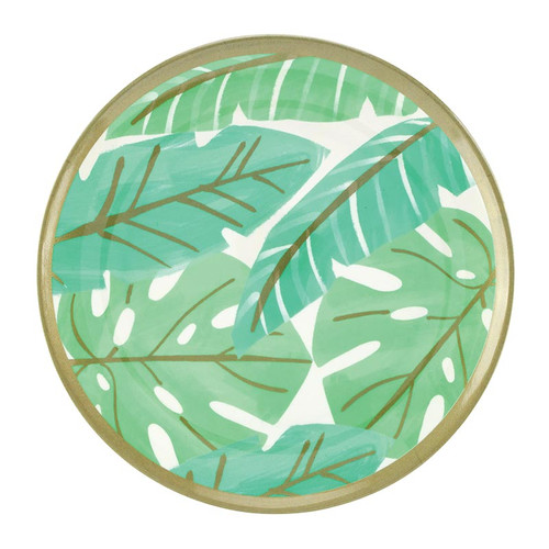 Melamine Plates - Palm Leaf - Set of 4