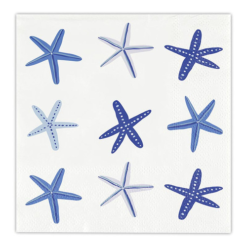 Beverage Napkins - Starfish - 20ct