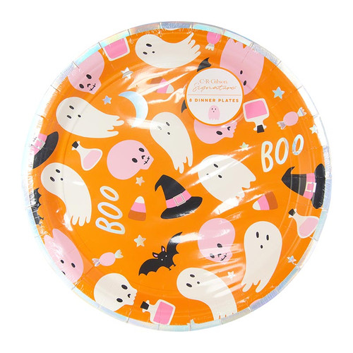 Paper Dinner Plate - Boo Halloween