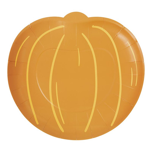 Paper Lunch Plate - Hello Fall Pumpkin